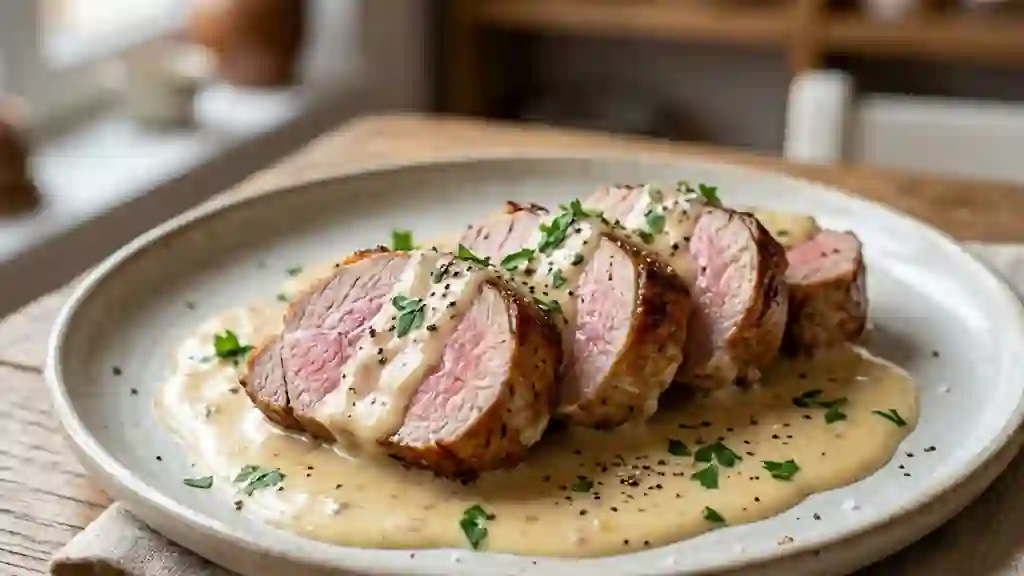 Filet mignon fondant, sauce Jenlain et Maroilles - Photo de présentation