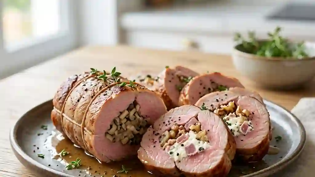 Filet mignon rôti aux deux farces gourmandes - Photo de présentation