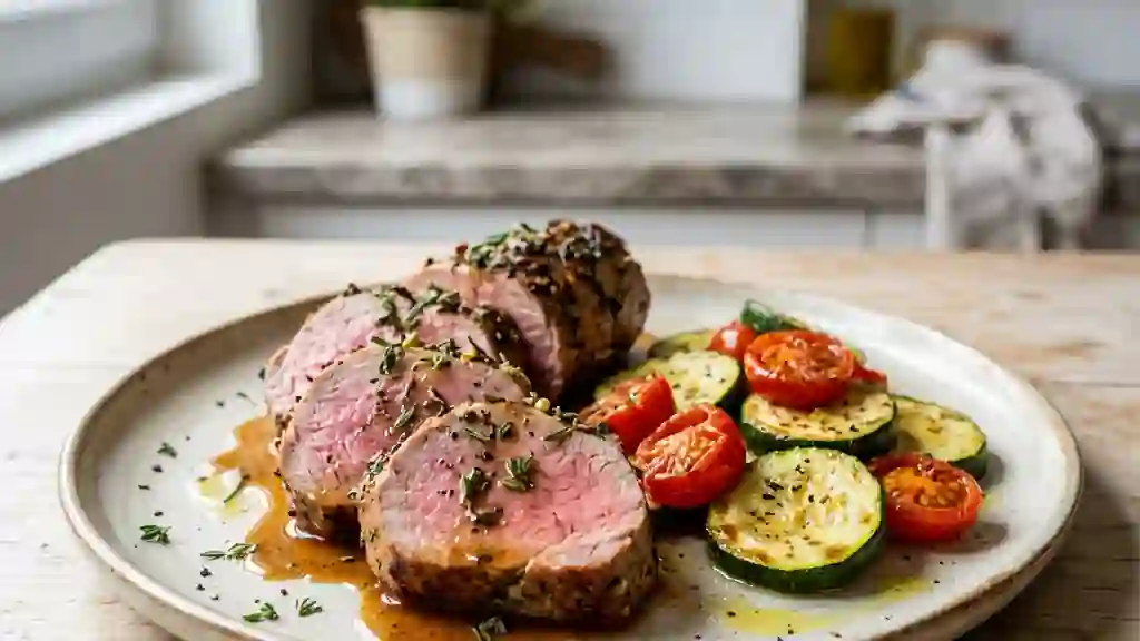 Filet mignon fondant au romarin et citron - Photo de présentation