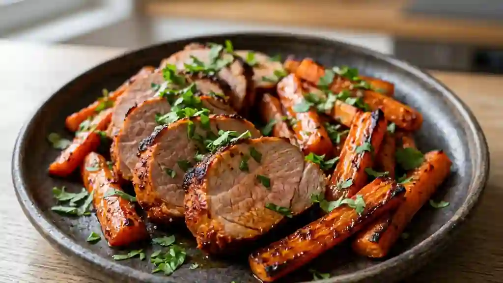 Filet mignon tandoori et carottes fondantes - Photo de présentation