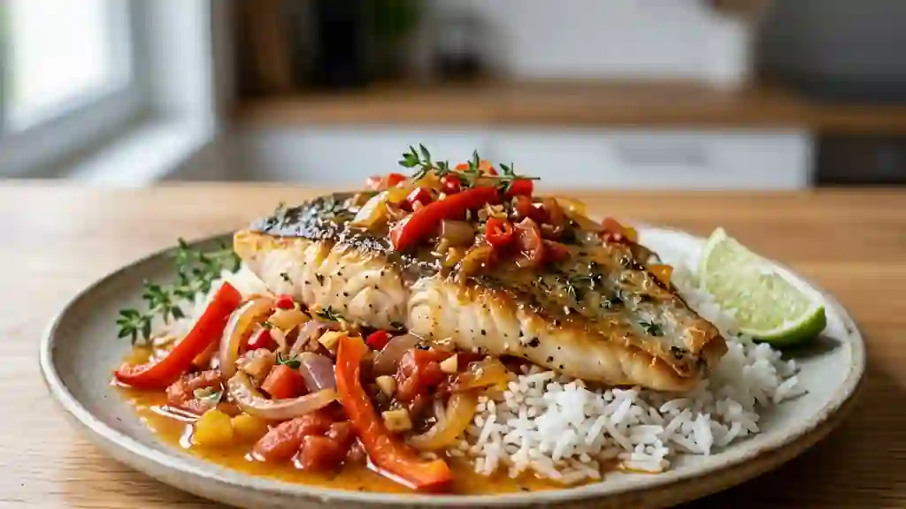 Daurade Fondante à la Martiniquaise - Photo de présentation