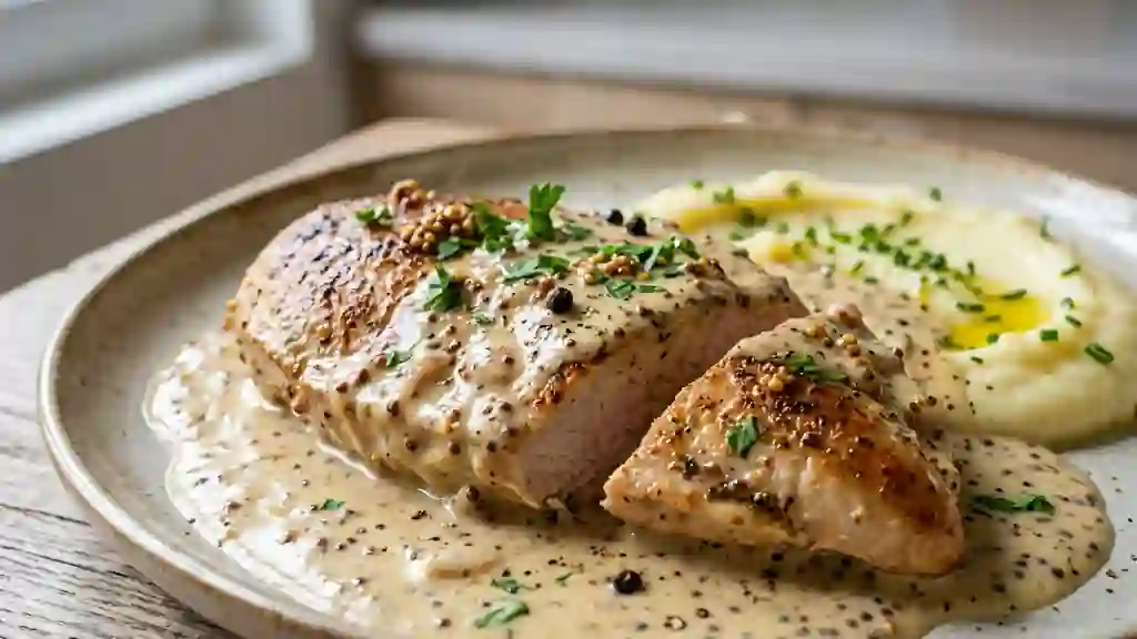 Filets de dinde fondants à la moutarde - Photo de présentation