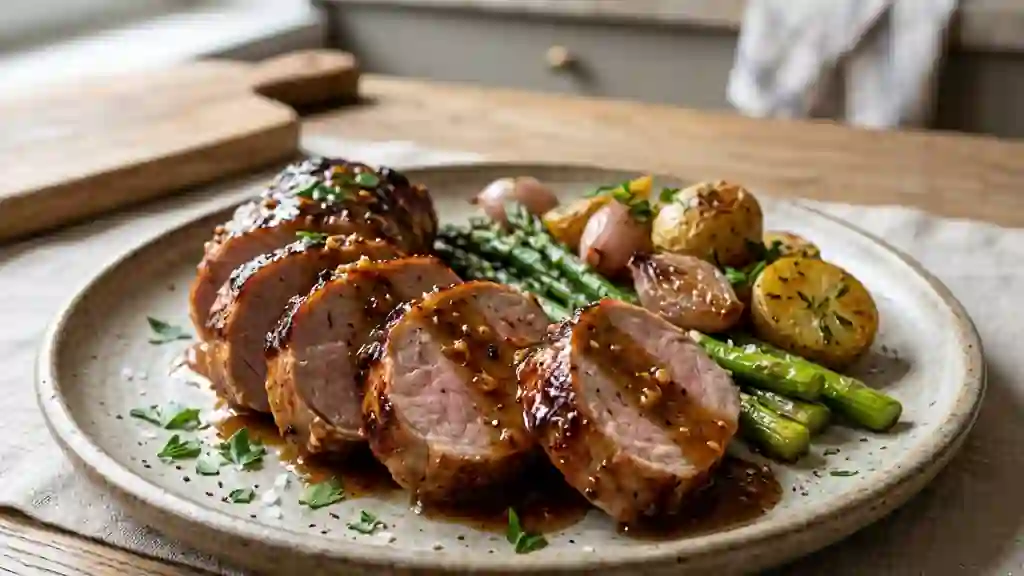 Filet de porc laqué au sirop d'érable - Photo de présentation