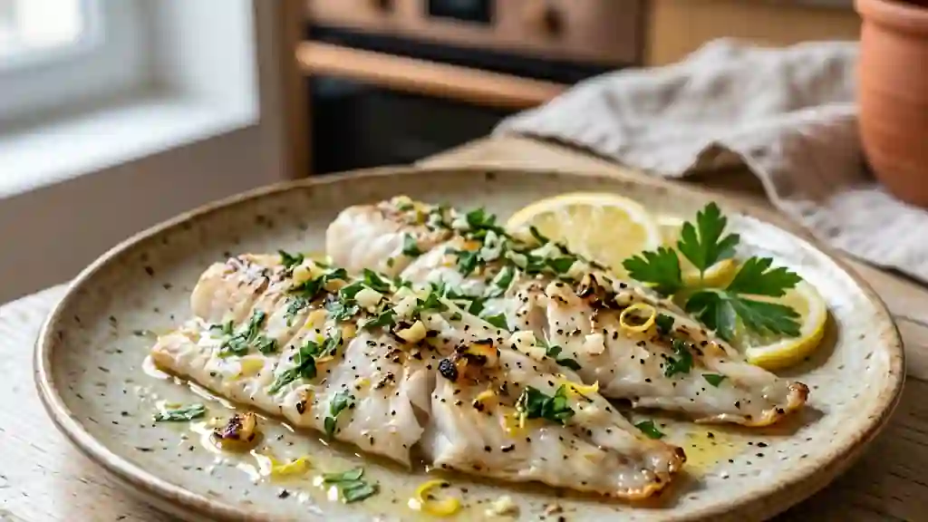 Filets de rascasse fondants au citron - Photo de présentation