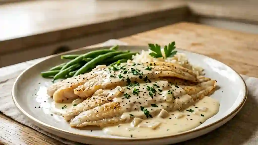 Filets de sole crémeux au citron - Photo de présentation