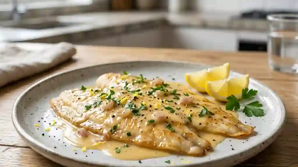 Sole fondante flambée au whisky - Photo de présentation