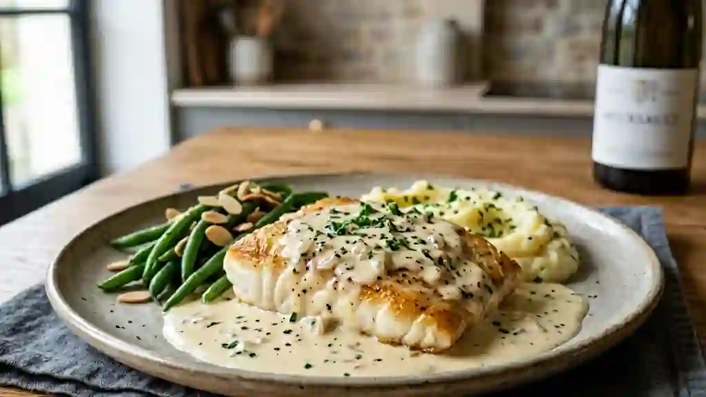 Turbot au Meursault et crème onctueuse - Photo de présentation