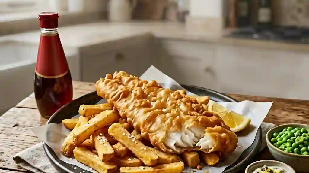Fish and Chips au cabillaud ultra-croustillant - Photo de présentation