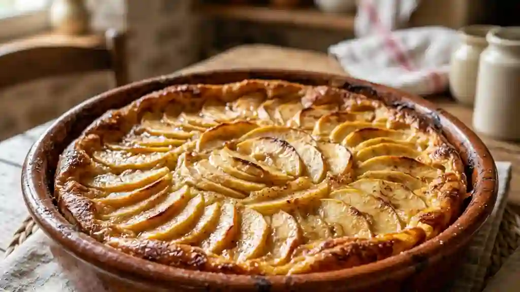 Flamusse aux pommes fondante et cannelle - Photo de présentation