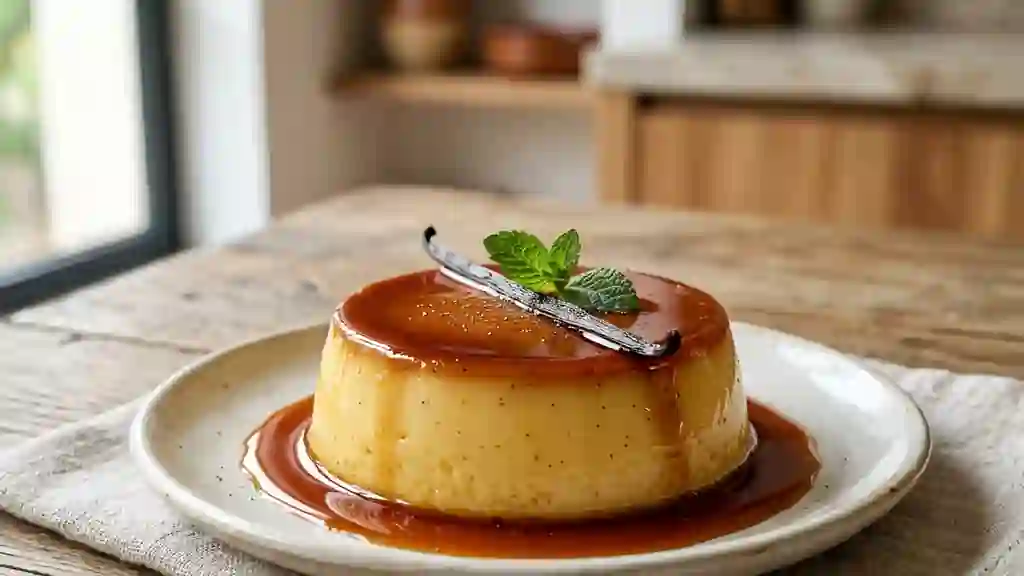 Flan Antillais Soyeux au Rhum Ambré - Photo de présentation