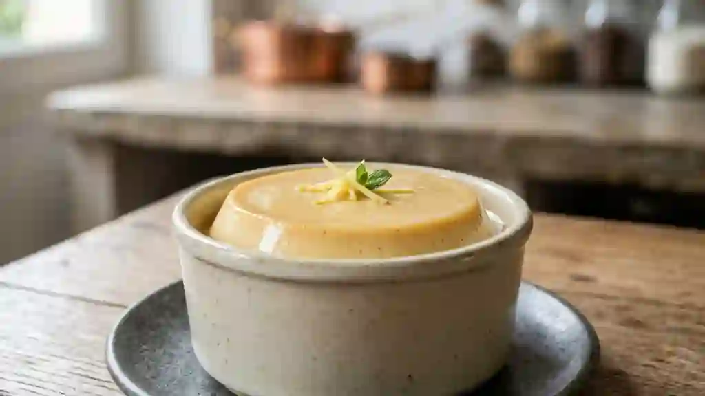 Flan Soyeux au Gingembre Frais - Photo de présentation