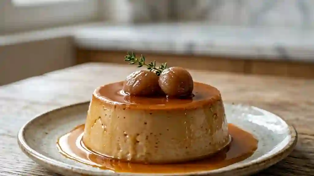 Flan onctueux à la châtaigne - Photo de présentation