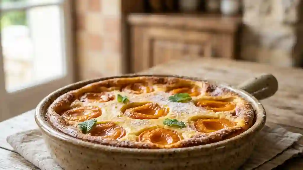 Flan Fondant aux Abricots et Grand-Marnier - Photo de présentation