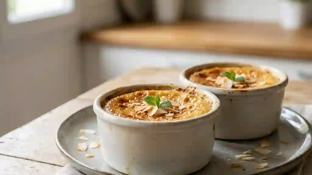 Flan coco onctueux et fondant - Photo de présentation