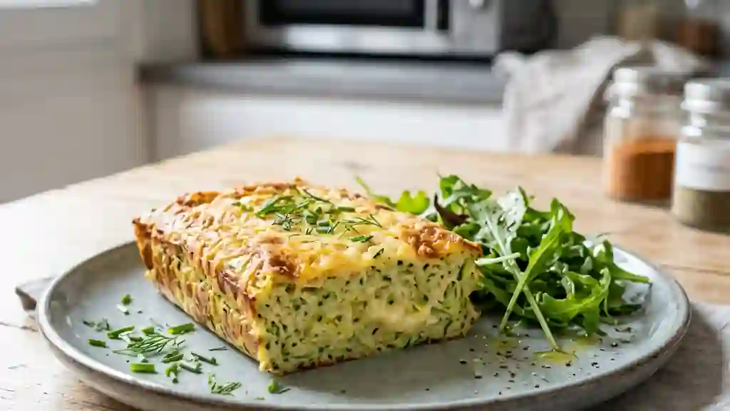 Flan de courgettes fondant et express - Photo de présentation