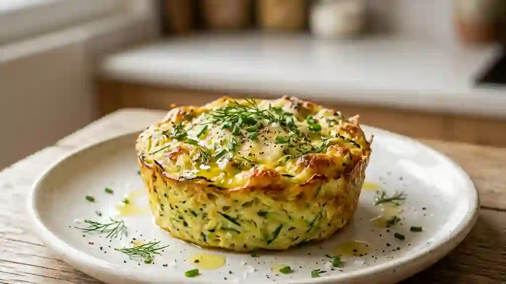 Petits flans de courgettes fondants - Photo de présentation