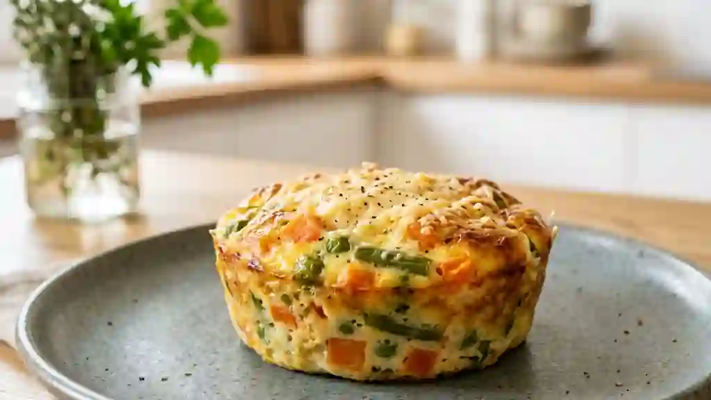 Flan de macédoine fondant et gratiné - Photo de présentation
