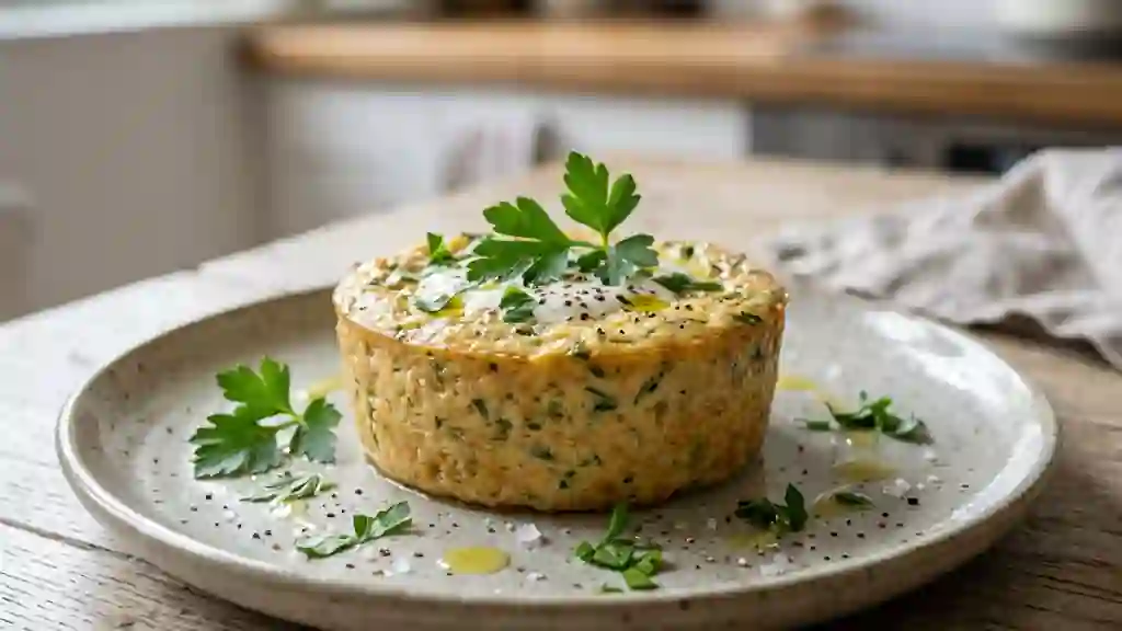 Flan de poisson blanc soyeux à l'échalote - Photo de présentation
