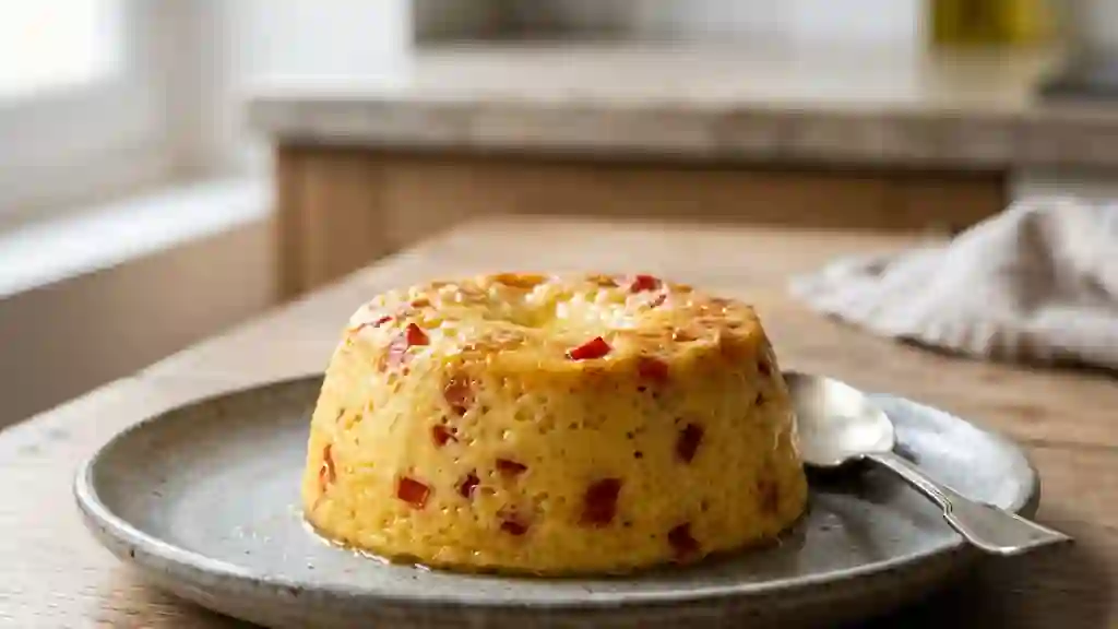 Flan Fondant aux Poivrons Rouges et Crème - Photo de présentation