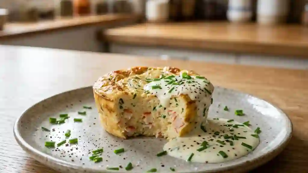 Flan de surimi aérien et sa sauce fraîche - Photo de présentation