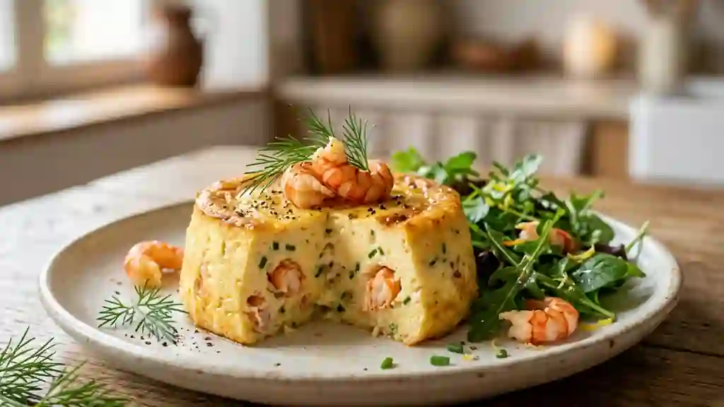 Flan d'écrevisses fondant à la muscade - Photo de présentation