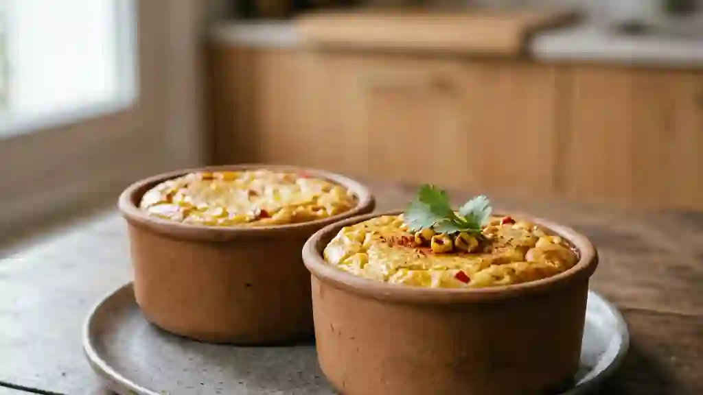 Flans fondants au maïs et épices Tex-Mex - Photo de présentation