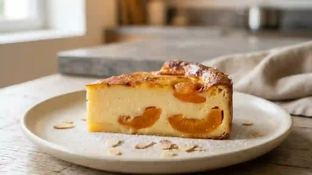 Flan aux abricots fondant et vanillé - Photo de présentation