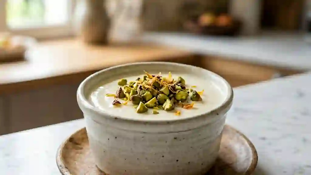 Flan Libanais Velouté et Pistaches Croquantes - Photo de présentation