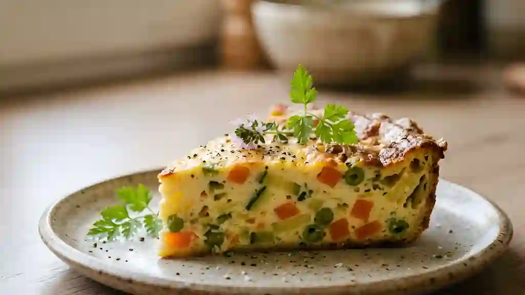 Flan maraîcher au fromage - Photo de présentation