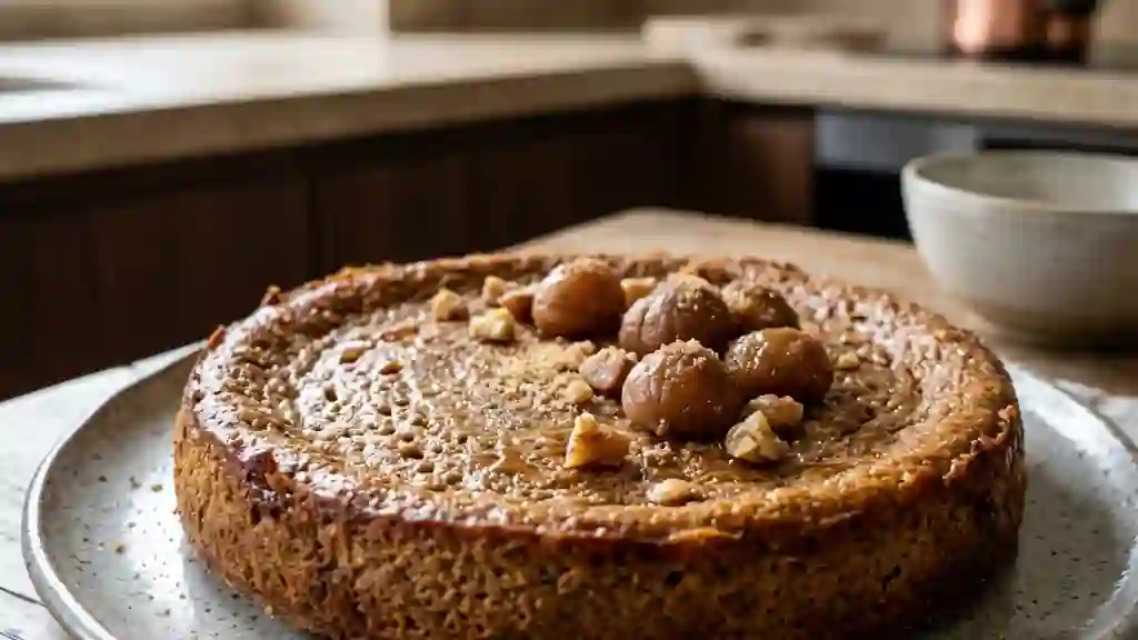 Flan fondant à la châtaigne - Photo de présentation