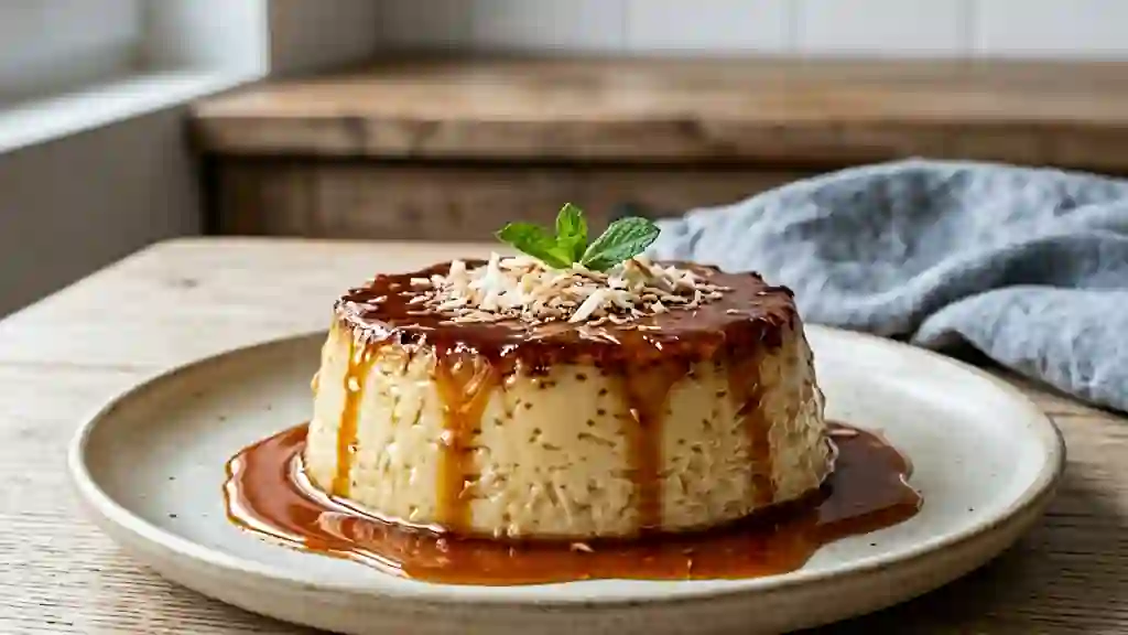 Flan Coco Exotique et son Caramel Ambré - Photo de présentation