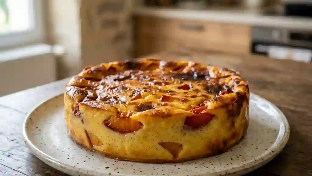 Flan Pâtissier Crémeux aux Brugnons - Photo de présentation
