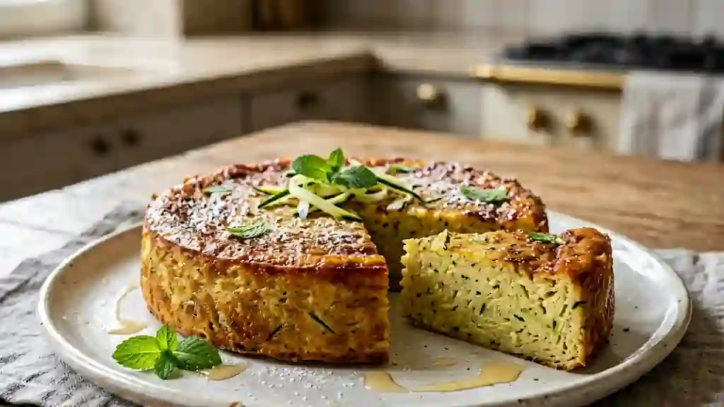 Flan fondant à la courgette et vanille - Photo de présentation