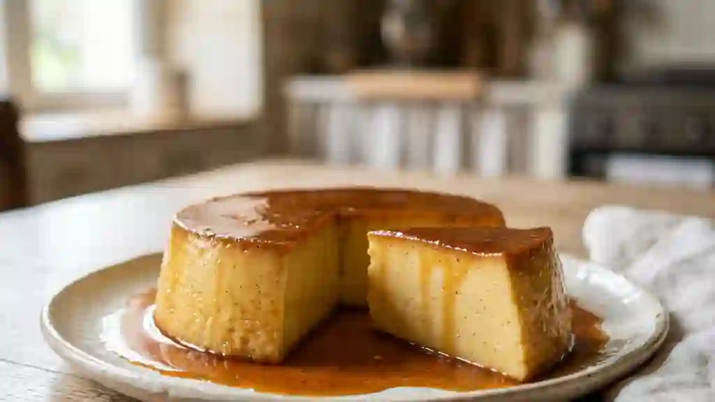 Flan aux œufs fondant et vanillé - Photo de présentation