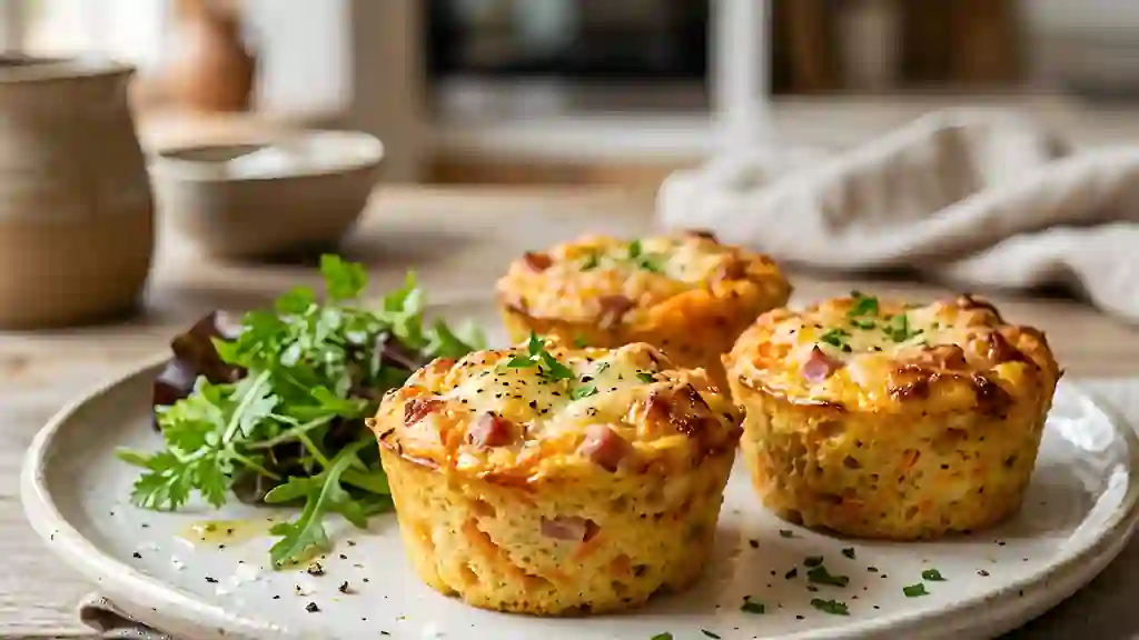 Flans fondants carotte jambon - Photo de présentation