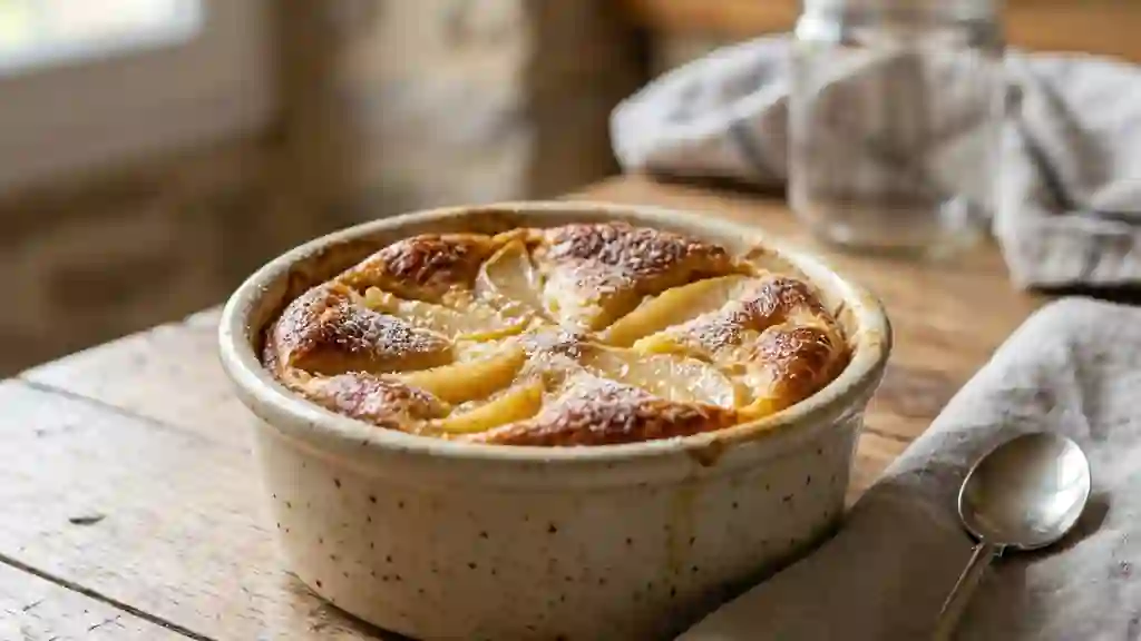 Flognarde aux poires fondantes et vanille - Photo de présentation
