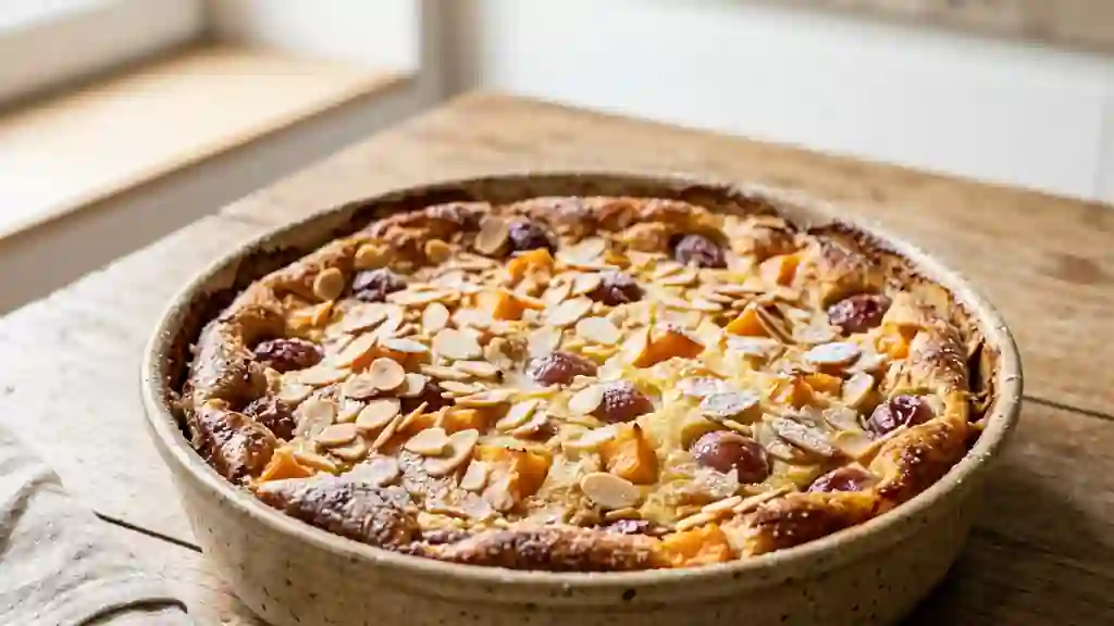 Flognarde fondante au melon et amandes - Photo de présentation