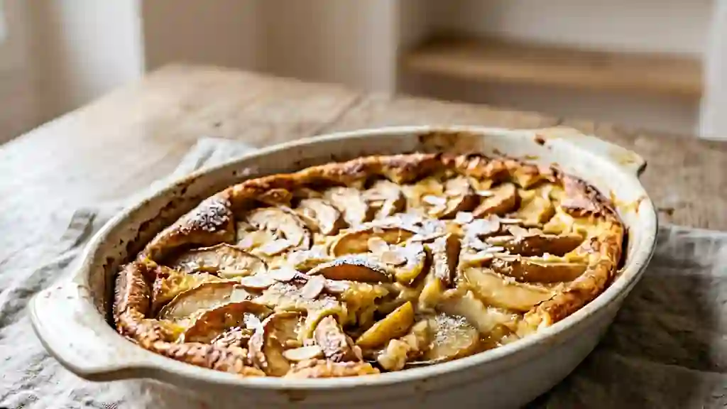 Flognarde Fondante aux Pommes et Poires Vanillées - Photo de présentation