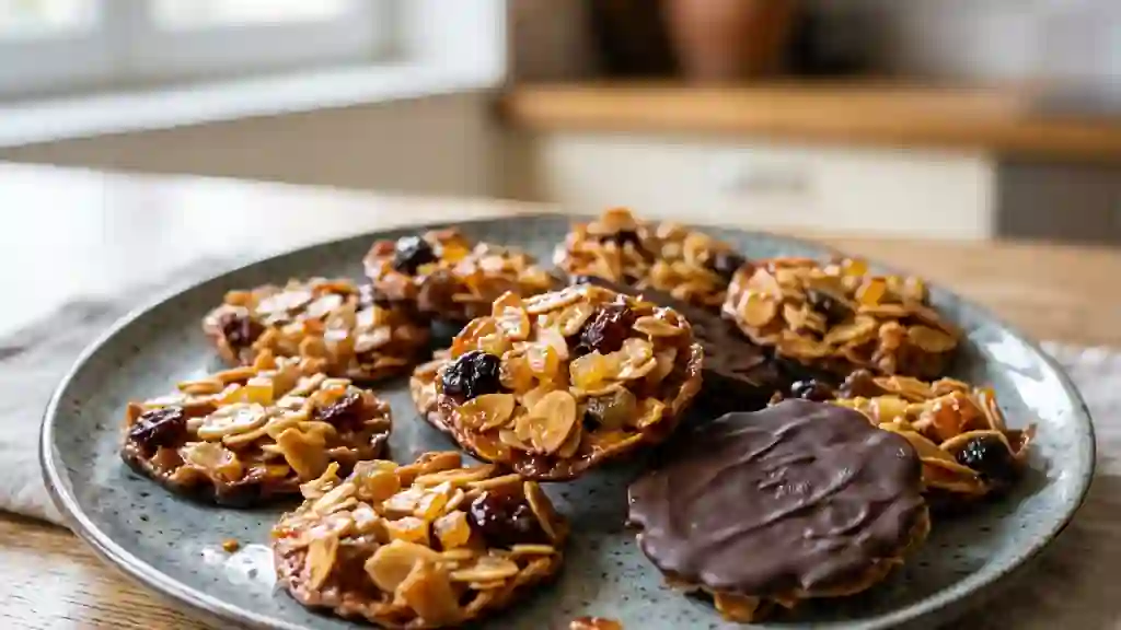 Florentins croustillants amande et chocolat - Photo de présentation