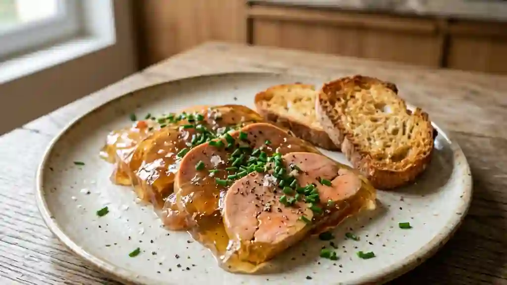 Foie de lotte fondant en gelée de Sauternes - Photo de présentation