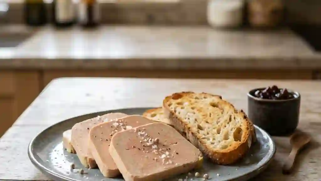 Foie gras au sel : fondant et charnu - Photo de présentation