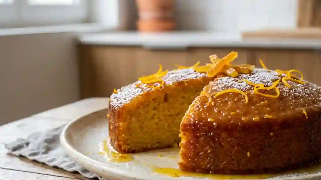 Fondant à l'orange et son sirop intense - Photo de présentation