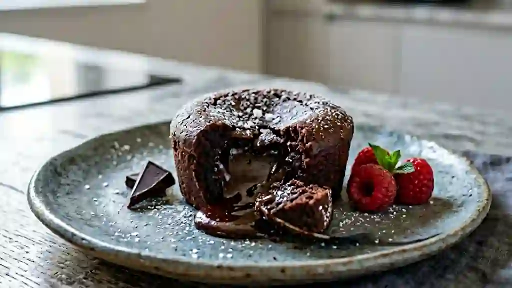 Fondant au chocolat 70% : cœur intensément coulant - Photo de présentation