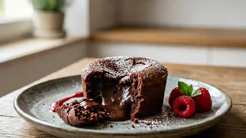 Fondant au chocolat au cœur coulant intense - Photo de présentation