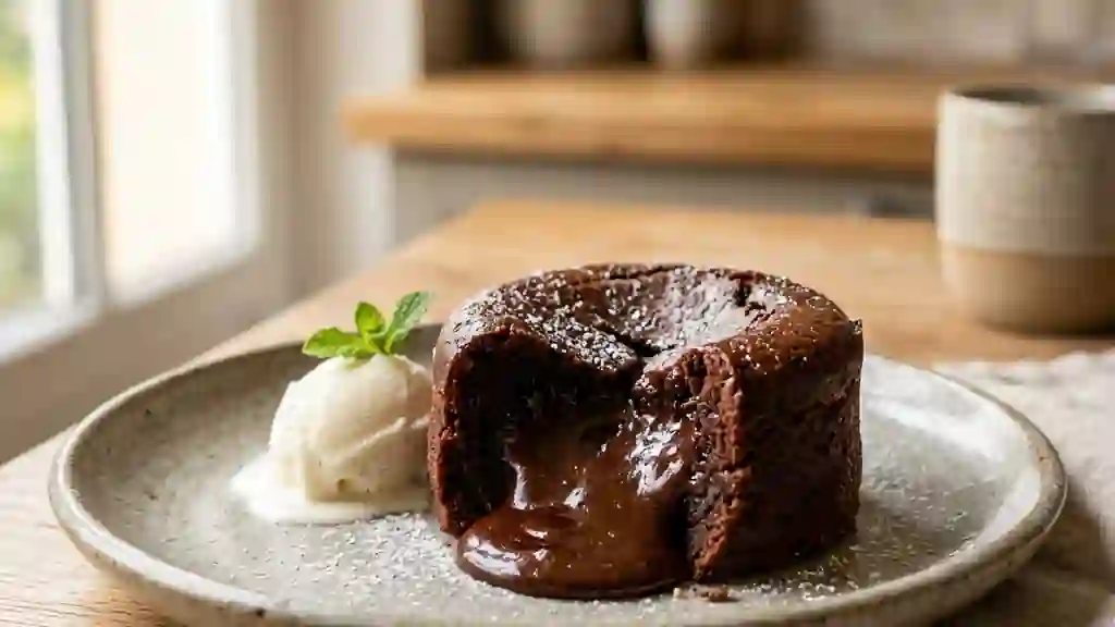 Fondant au chocolat noir intense - Photo de présentation