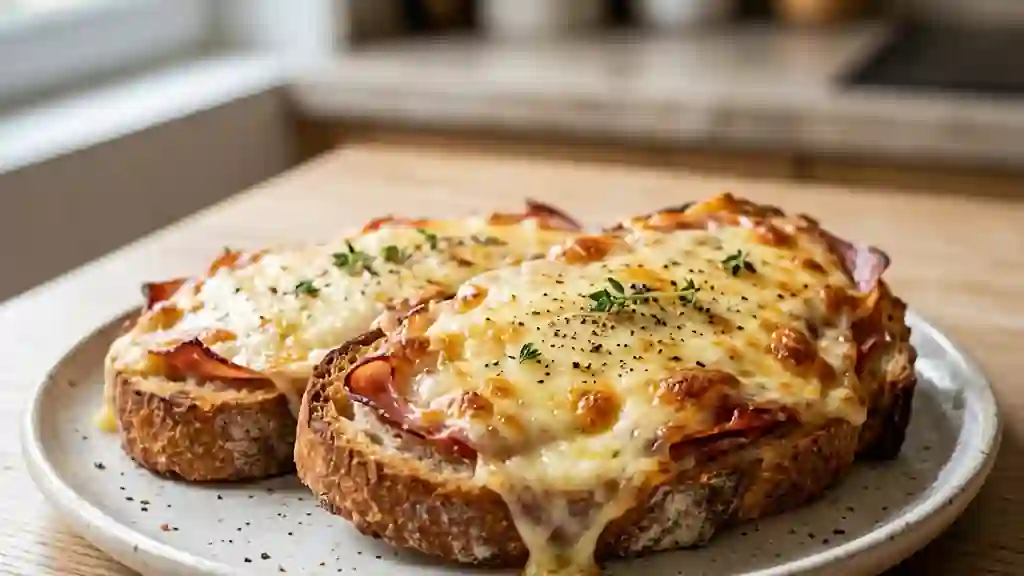Tartine Croustillante au Bayonne et Fromage Fondu - Photo de présentation