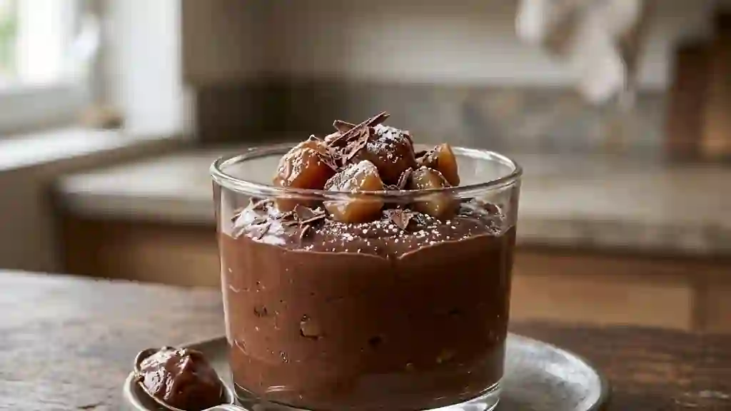 Fondant intense choco-marron sans cuisson - Photo de présentation