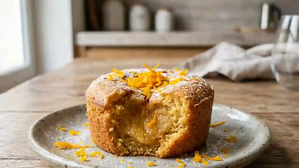 Fondant à l'orange intense et moelleux - Photo de présentation