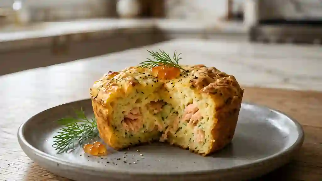 Fondant moelleux au saumon fumé - Photo de présentation