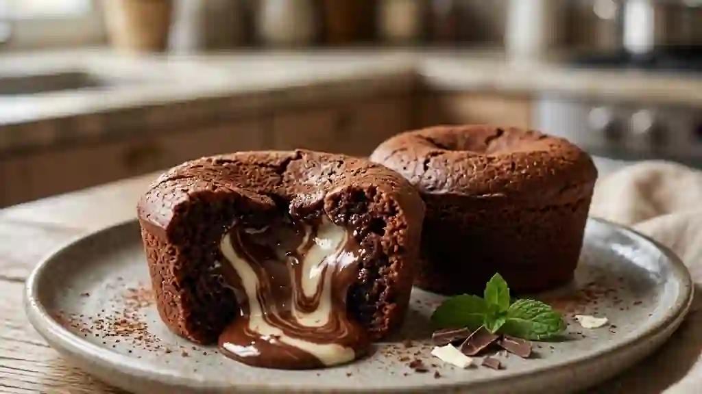 Fondant Bicolore au Cœur Blanc Coulant - Photo de présentation